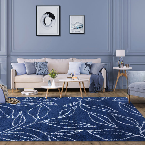 Mistana™ Botanical Indoor Plush Shag Transitional Area Rug & Reviews